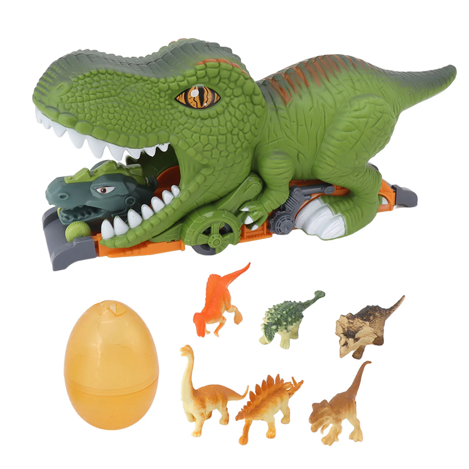 

Dinosaur Race Track Toys Sliding Scenario Simulation Enhance Imagination Dinosaur Tunnel Playset for Children gifts