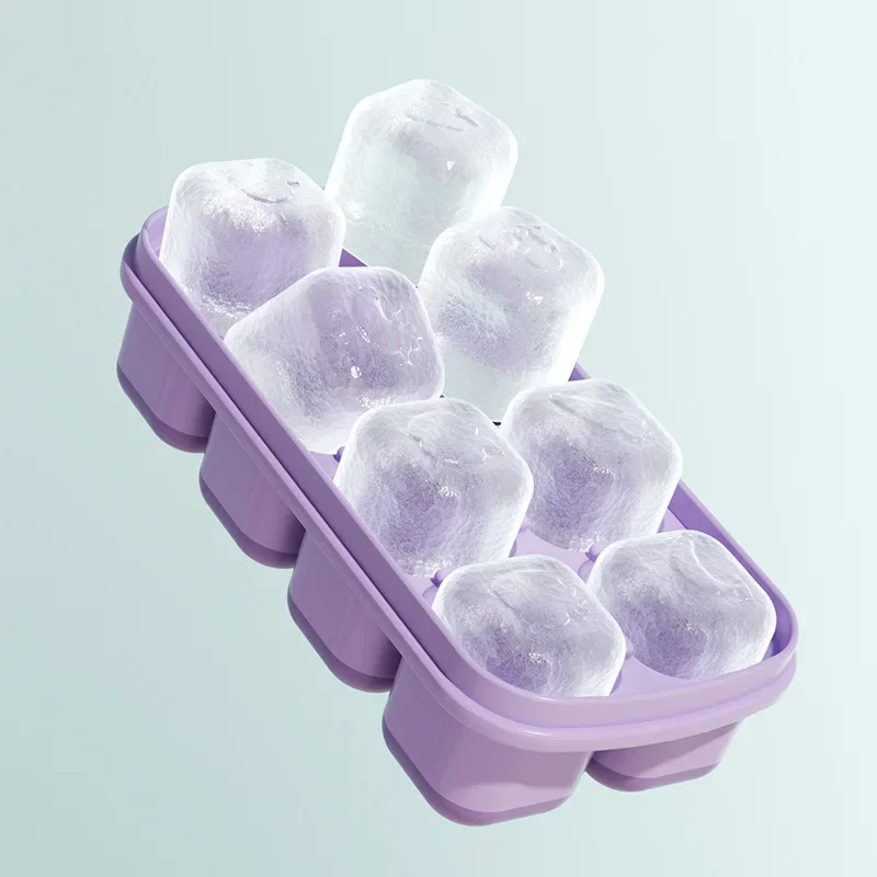 PP food grade silicone ice tray baby food storage box with cover