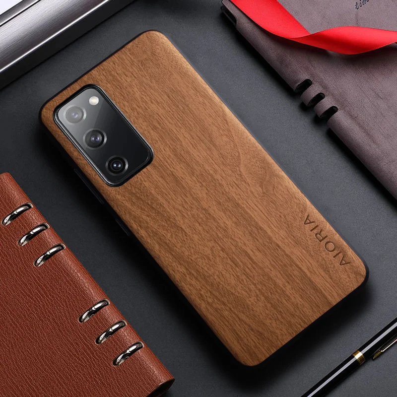 Bamboo Wood Pattern Leather Phone Case