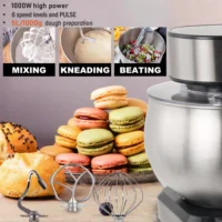 5L Stand Mixer Kitchen Aid Food Blender Cream Whisk Cake Dough Mixers With Bowl Stainless Steel Chef Machine Charm Sonifer 2