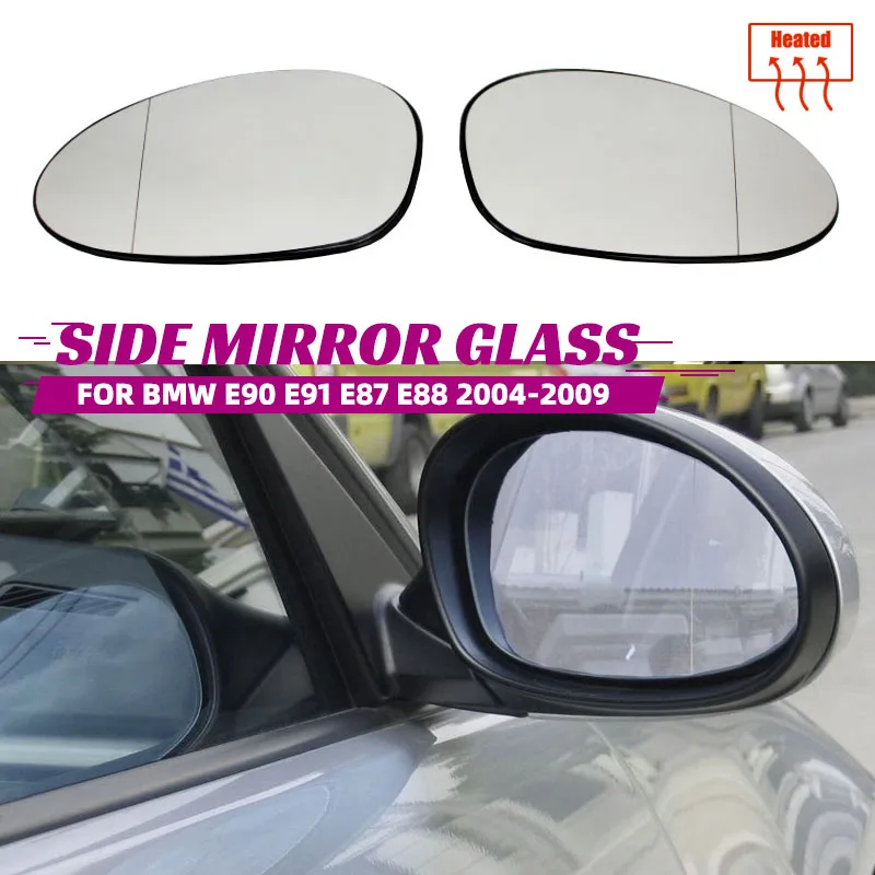 Per Bmw E90 Specchio Laterale Riscaldato Specchietto Retrovisore In Vetro Per Bmw E90 E91 E92 E93 M3 Style E80 E81 E87 2004-2009
