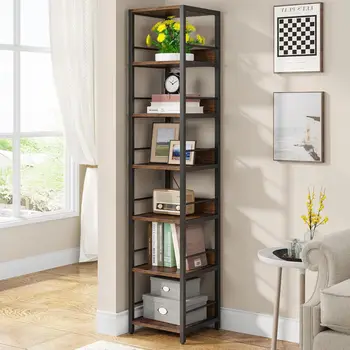 6-Tier Corner Shelf – 75” Tall Narrow Storage Rack 1