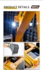 HUINA 1/14 RC All-metal Excavator 2.4GHZ 23CH Wireless Remote Control Multi-function Engineering Vehicle Model Boy Toys Gifts 6