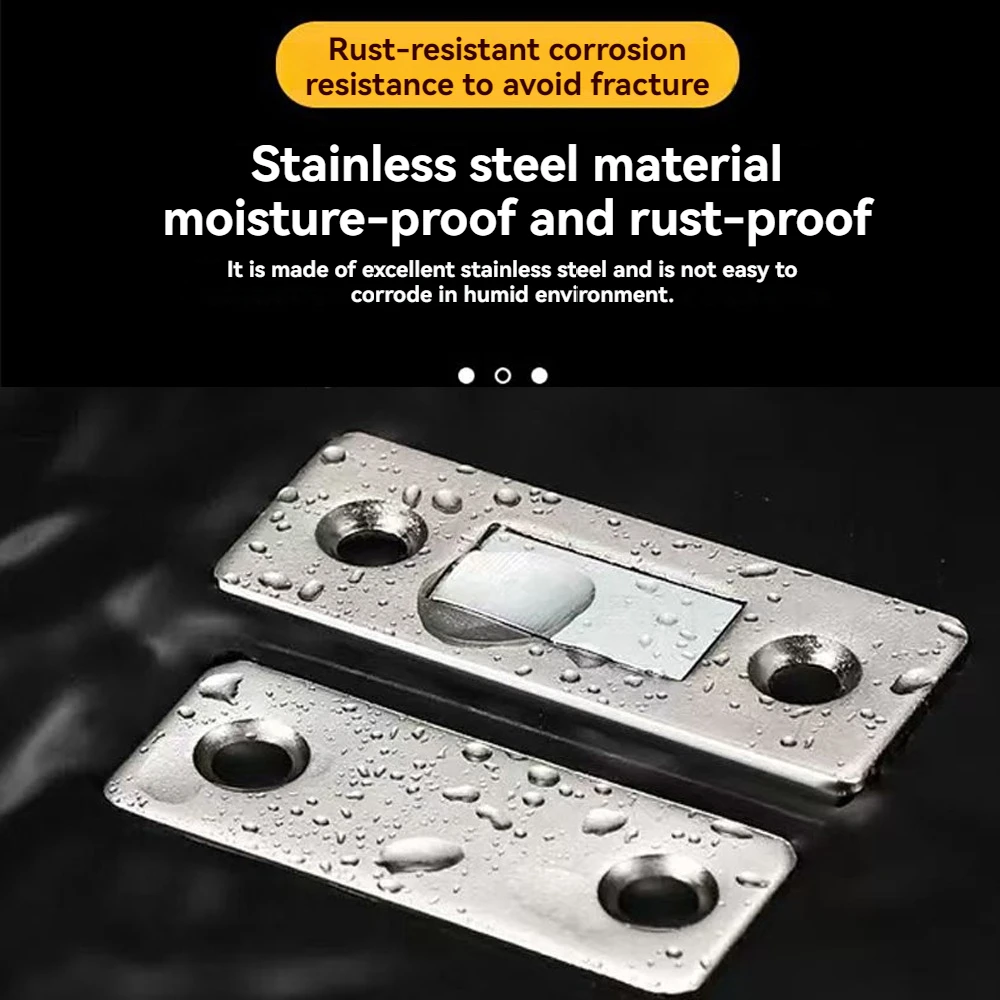 새로운 마그네틱 캐비닛 캐치 초박형 도어 자석 보이지 않는 접착식 서랍 캐치 주방 옷장 도어 클로저 소프트 캐치