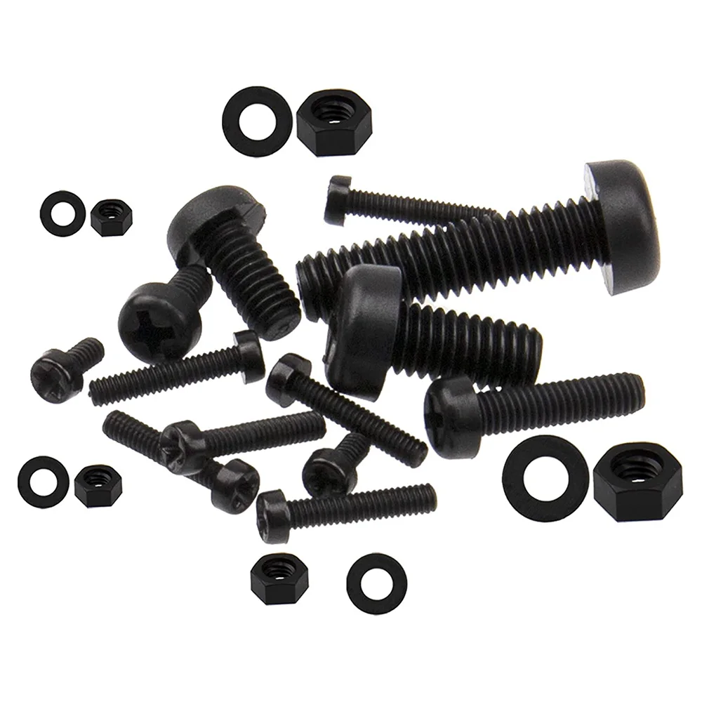 Screw Bolt Nut Set Screw Washer Nut Kit 270Pcs Metric M2 M2.5 M3 M4 M5 Nylon Phillips Pan Head Screws Nut Washer Assortment Kit
