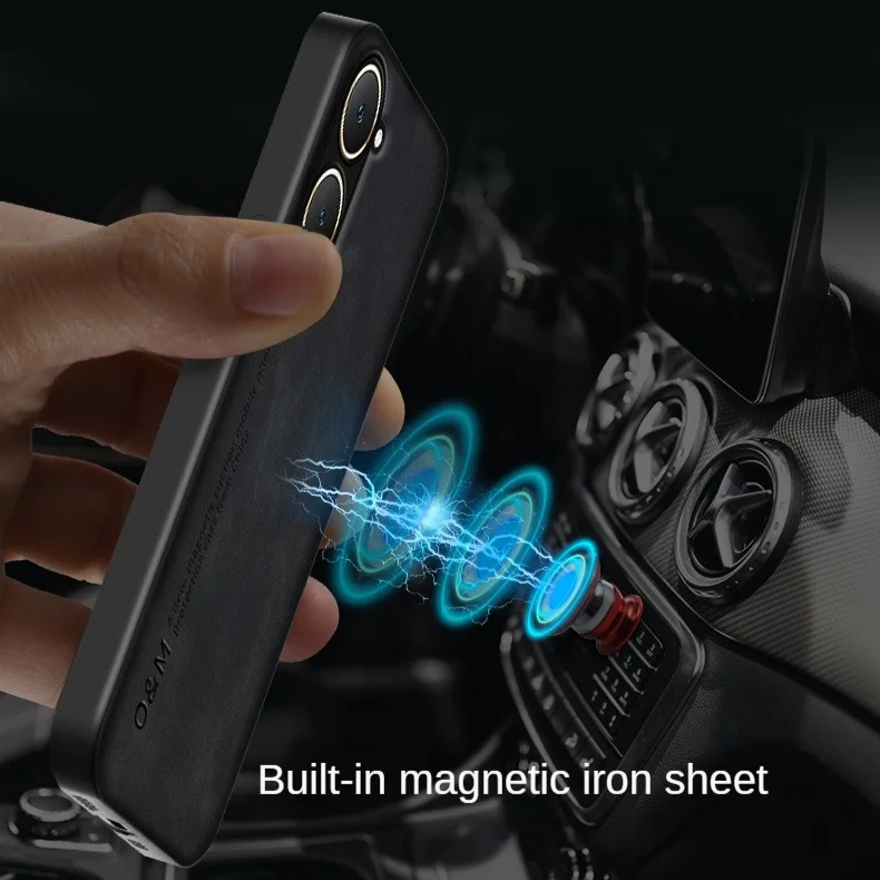 Shockproof Case for VIVO Y03 Y18 Y28 Y28S 5G Y17S Y27 Y16 Y35 Y02 Protective Cover Magnetic Suction Car Holder Coque Funda Capa_voghion.com
