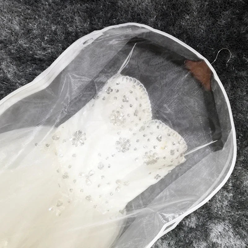 12 Pack For Wedding Dress Dust Bag Clothes Dustproof Evening Dressing Cover Bridal Garment Storage 200/180cm |