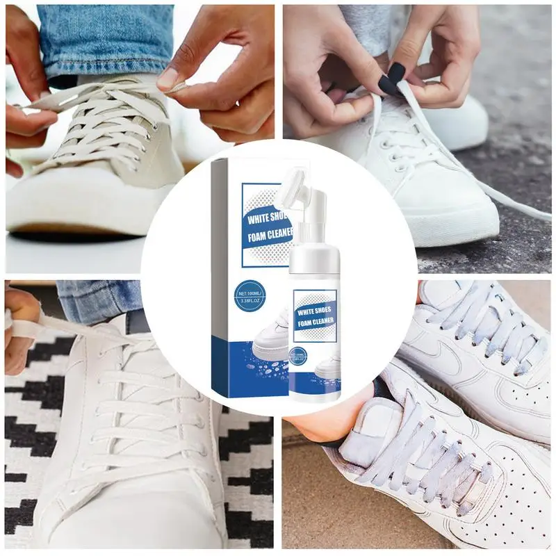 100ml Sneaker Shoe Cleaning Foam Whiten Refreshed Polish White Shoe Clearning Foam White Shoes Cleaner Whitener