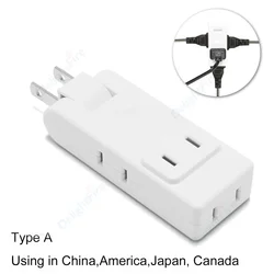 4 in 1 US Electrical Socket Canada Japan American Rotation Plug Adapter Extension Power Converter Travel Adaptor AC Outlets