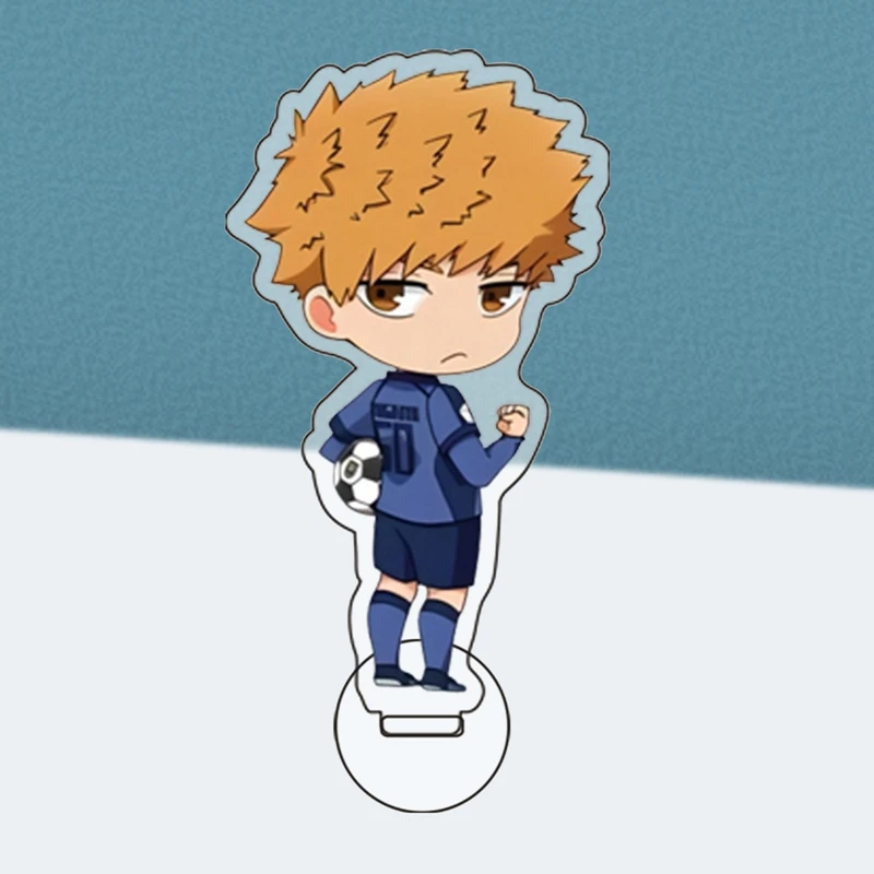 

Blue Lock Anime Cartoon Bachira Meguru Mikage Reo Mini Acrylic Stand Ornament Desk Display Accesorios Cute Friendship Gift 10CM