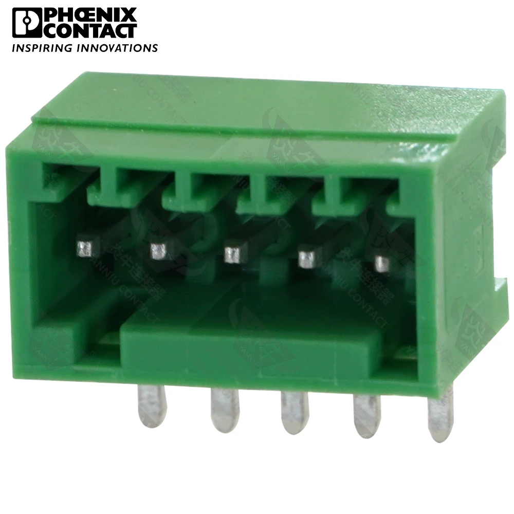 

2.5mm Original Genuine Phoenix Contact Connector PCB Header Pluggable PLUG-IN Terminal Block 5 Pin MC 0.5 G 2.5 1881477 4A 160V