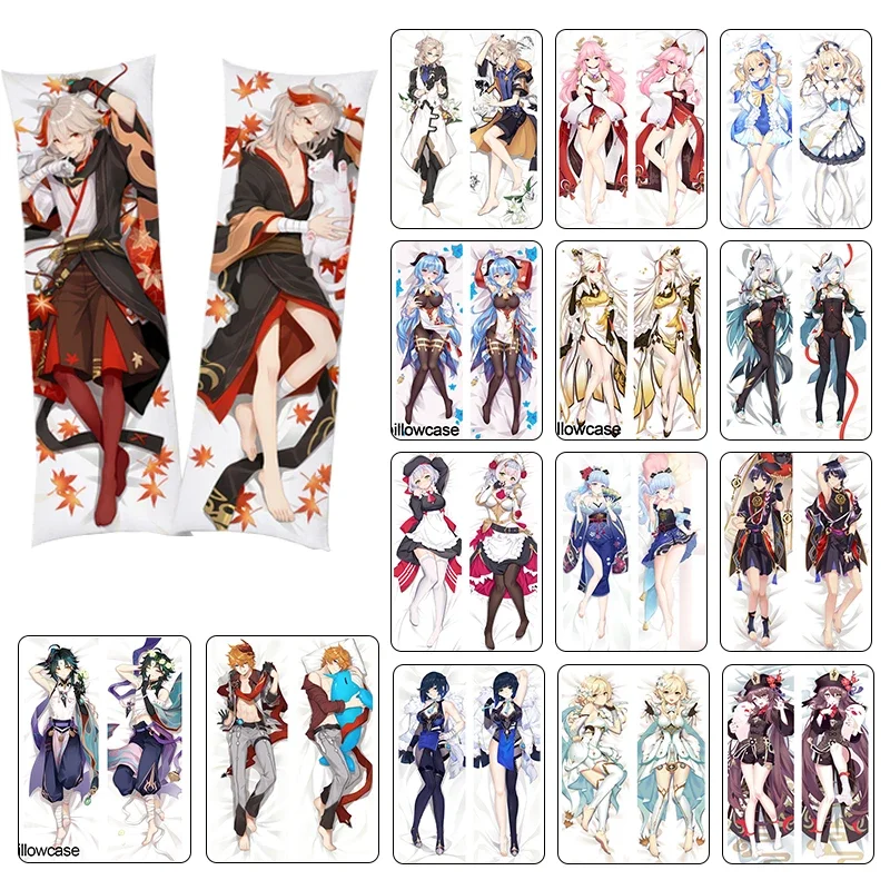 

Anime Genshin Impact Dakimakura Kaedehara Kazuha Xiao Tartaglia Hugging Body Pillowcase Dakimakura Double-sided Pillowcase