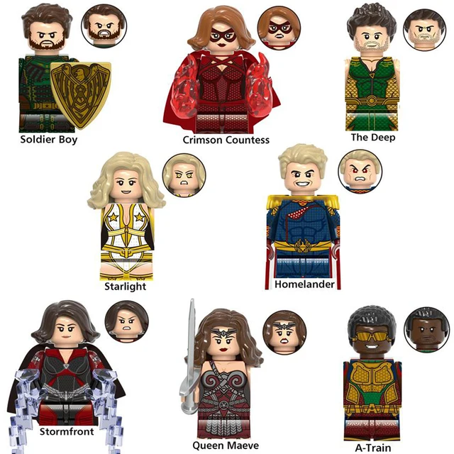 Disney Superhero Blocks Toy Thor Jane Foster Moon knight Doctor Strange Mini Homelander Figures Bricks Toys Gift 3