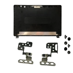 Enhanced Laptop Case - Premium LCD Back Cover, Front Bezel, Upper, Bottom & Hinges (Black A and Hinges)