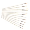12Pcs Detail Paint Brush Set Miniature Nylon Hair Paintbrushes for Fine Detailing Acrylic/ Watercolor/ Gouache/ Pigment 4