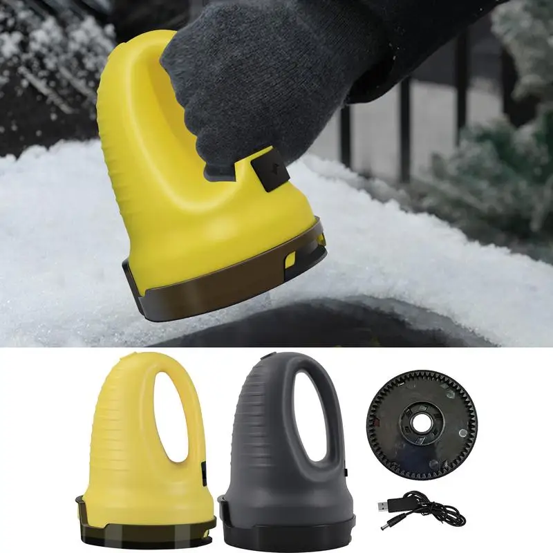 

Electric Snow Scraper Auto Window Cleaning Tool Snow Removal Shovel Car Windshield Glass Defrost ice Scrapers with Rotating Disc