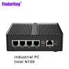 Industrial Mini PC Intel N100 Celeron Soft Router 4xIntel i226V 2.5G LAN DDR5 NVME SSD pfSense Firewall Appliance ESXI AES-NI 1