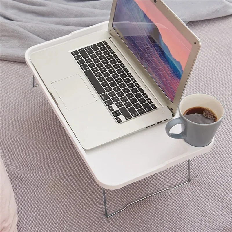 طاولة سرير للكمبيوتر المحمول لمسكن الطلاب، صينية سرير ثابتة مع أريكة للكسول