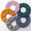1Pcs Winter Warm Toilet Seat Cover Closestool Mat Washable Bathroom Accessories Knitting Pure Color Soft O-shape Pad Bidet Cover 2