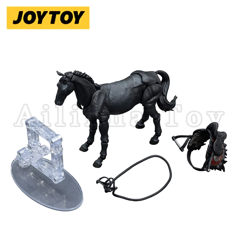 Joytoy江湖戦争馬のアクションフィギュア、白と黒のアニメモデル、暗い