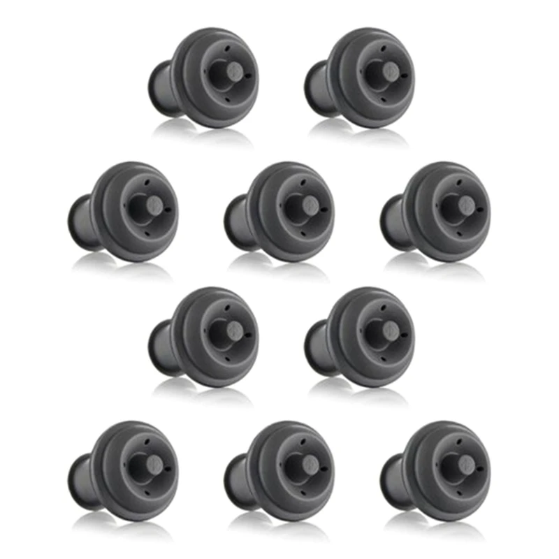 

10 Pcs Reusable Home Vacuum Wine Saver Preserver Wine Sealed Stopper Leakproof Silicone Wine Bottle Stopper Preserver