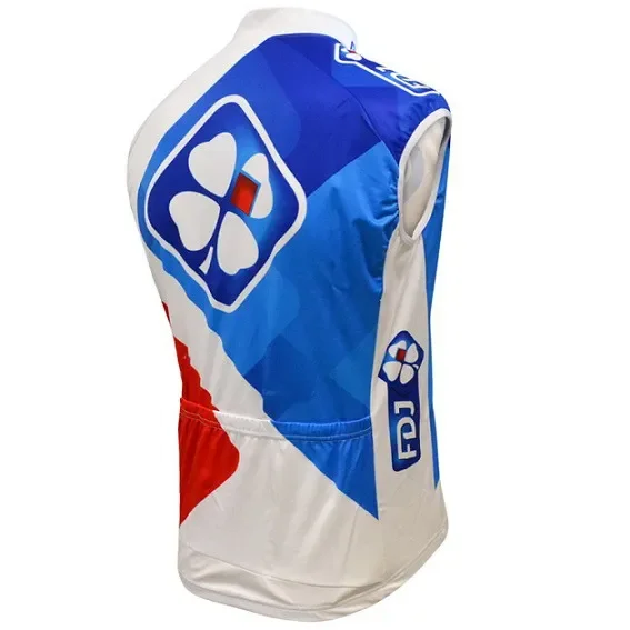 WINTER FLEECE THERMAL 2015 FDJ TEAM BLUE Sleeveless Cycling Vest Mtb Clothing Bicycle Maillot Ciclismo Bike Clothes