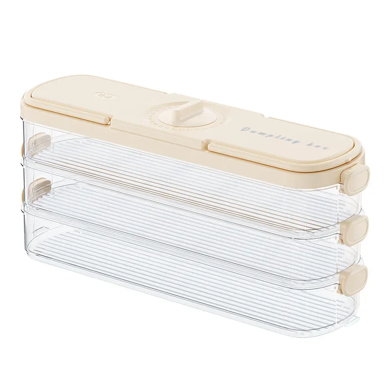 Freezer Dumpling Storage Box Side Door Preservation Case Food Grade Cold Freezer Special Organizer Box For Home Use 5