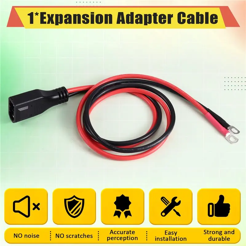 ABGH-50A 연장 케이블 8AWG, 에코플로우 델타용 확장 어댑터 케이블, 추가 배터리 케이블