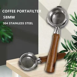 58mm 3 Nails Coffee Bottomless Portafilter Filter Holder For GeviE020DE/Barsetto/Oster Breville Mini VCF-125X Barista Max