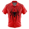 Spiderman Marvel Comics Button UpHawaiian ShirtFashion Trend Breathable Loose Versatile Casual Sports Summer Men 1