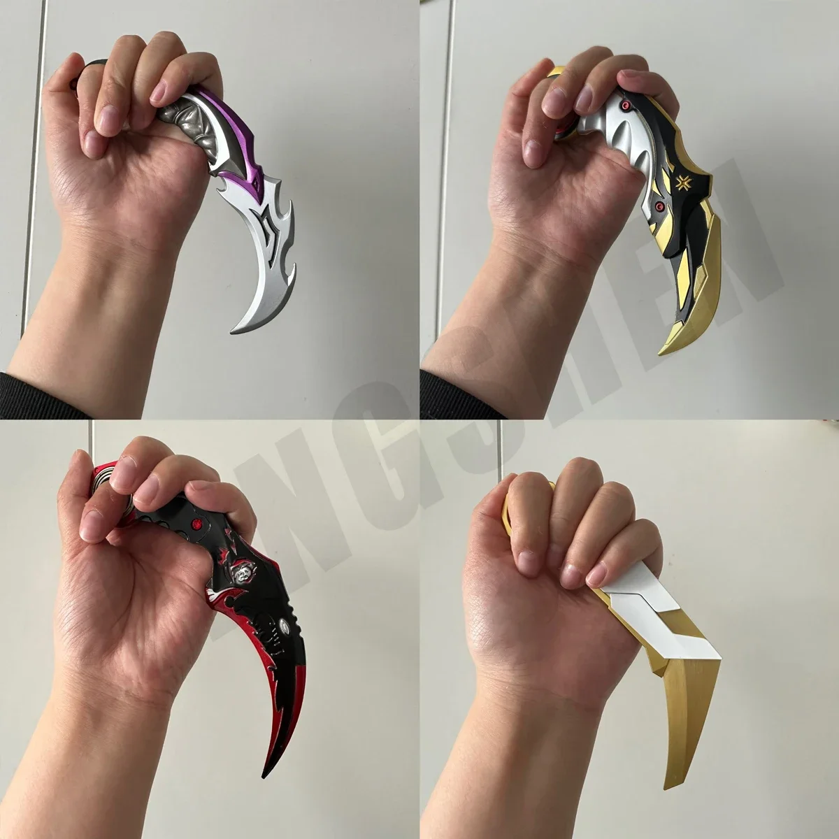 Cosplay Prop Cosplay Toy Game Knife Valorant Knife Hot Style Karambit Metal Model Foldable Rotatable Champion EP5 Claw Knife Balisong Melee Weapon Samurai Toys Boys