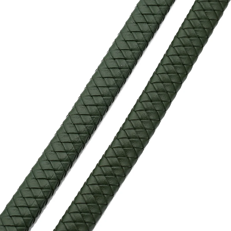 Vintage Black and Brown Genuine Braided Leather Cords