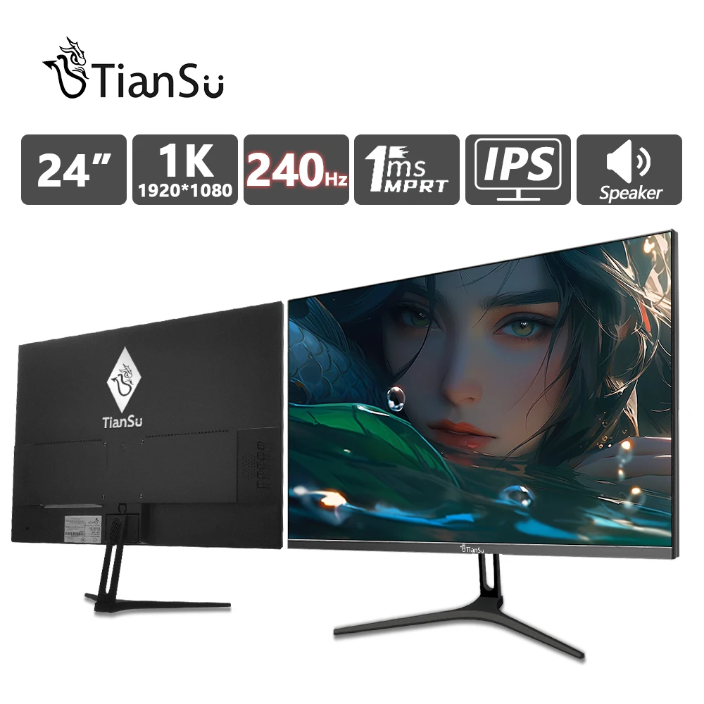 Tiansu Monitor Da 24 Pollici 240Hz 1080P 144Hz Monitor Gamer Per Pc Ips Schermo Del Computer Desktop Hdmi Display Full Hd Monitor Da Gioco Dp
