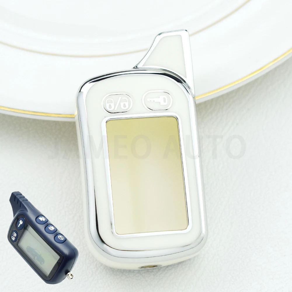TPU LCD Key Case for Two-Way Car Alarm Remote Control Fobs