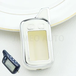 TPU LCD Key Case for Two - Way Car Alarm Remote Control Fobs (WHITE)