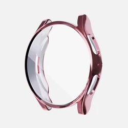 Enhanced TPU Plating Case With Screen Protector for Galaxy Watch FE (Pink)