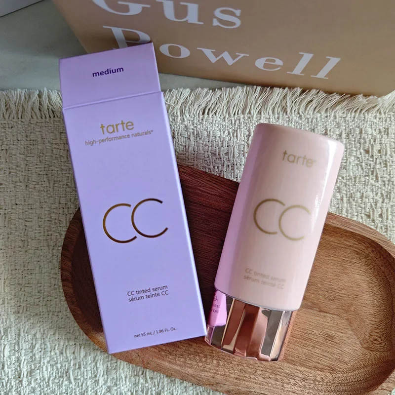 New 55ml Serum CC Cream Cover Blemishes Redness Glow Face Concealer Natural Finish Lightweight Invisible Color-Correcting Tinted