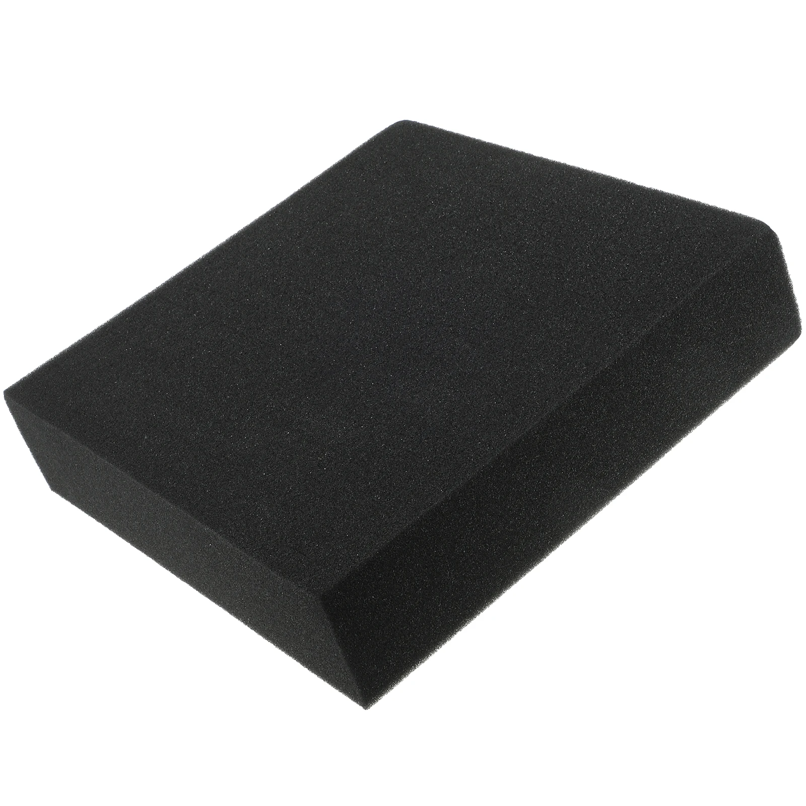 손으로 찢은 체크무늬 스폰지 250x250x80mm 검정색 폼보드 포장재 충격 방지 드론 카메라 라이너 깨지기 쉬운 품목