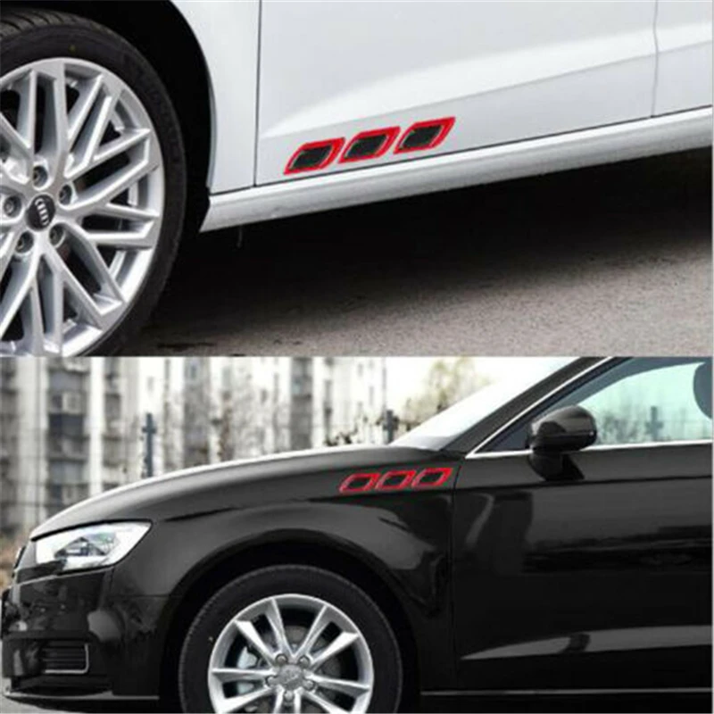 Reflective car sticker 6pcs/Set Anti-Scratch Safety Warning for Truck Auto Motor Exterior