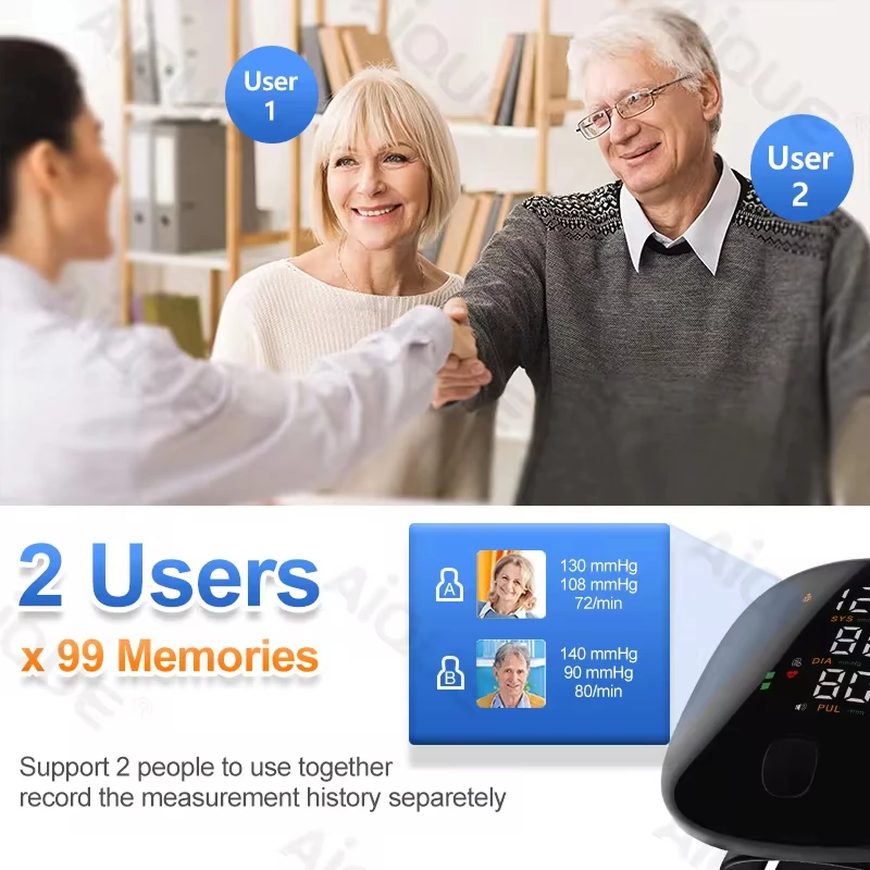 Blood Pressure Monitor AJC Rechargeable Wrist