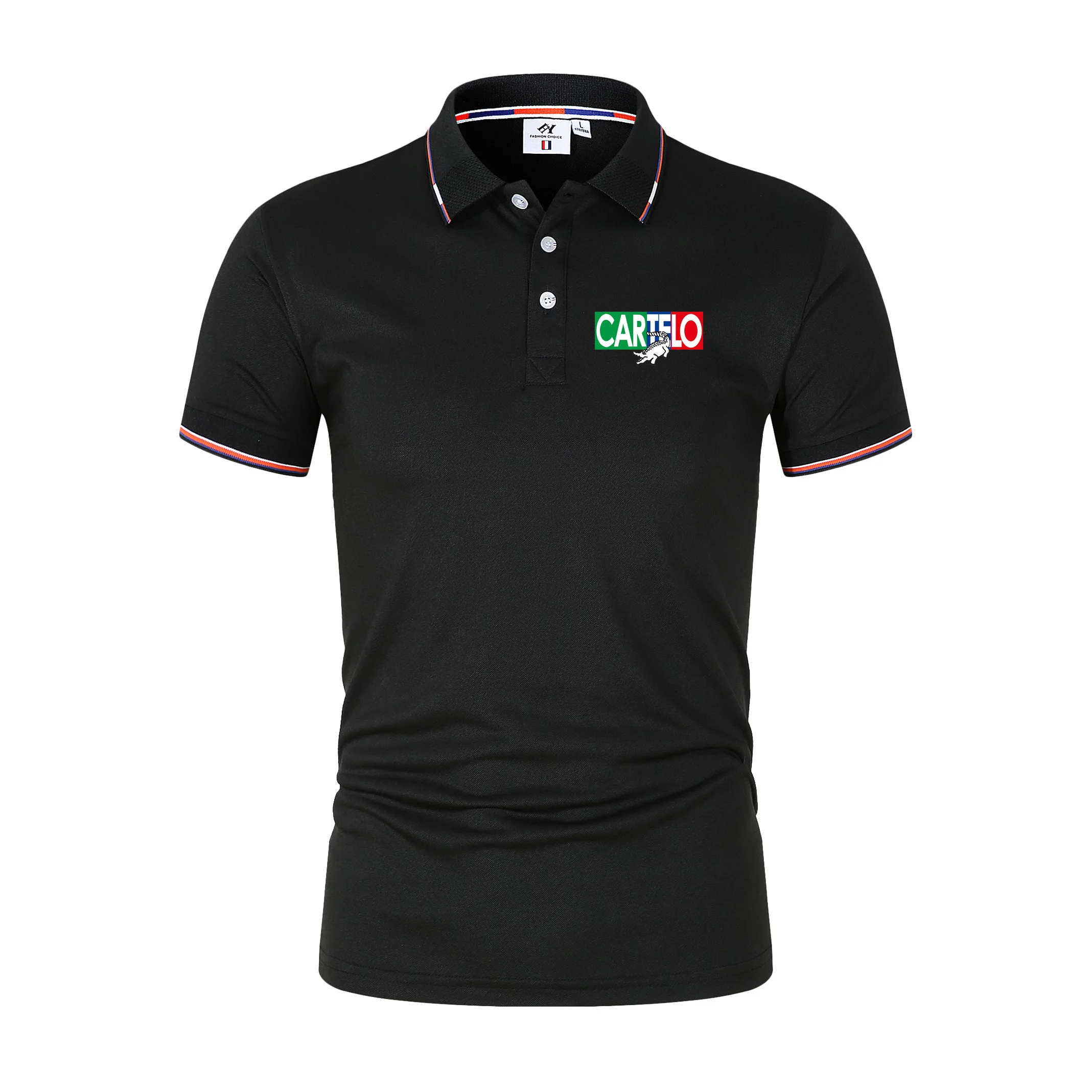 

CARTELO 2024 new Summer Brand Polo Shirt Men Short Sleeve Breathable Top Business Casual Sweat-absorbing Polo-shirt for Men