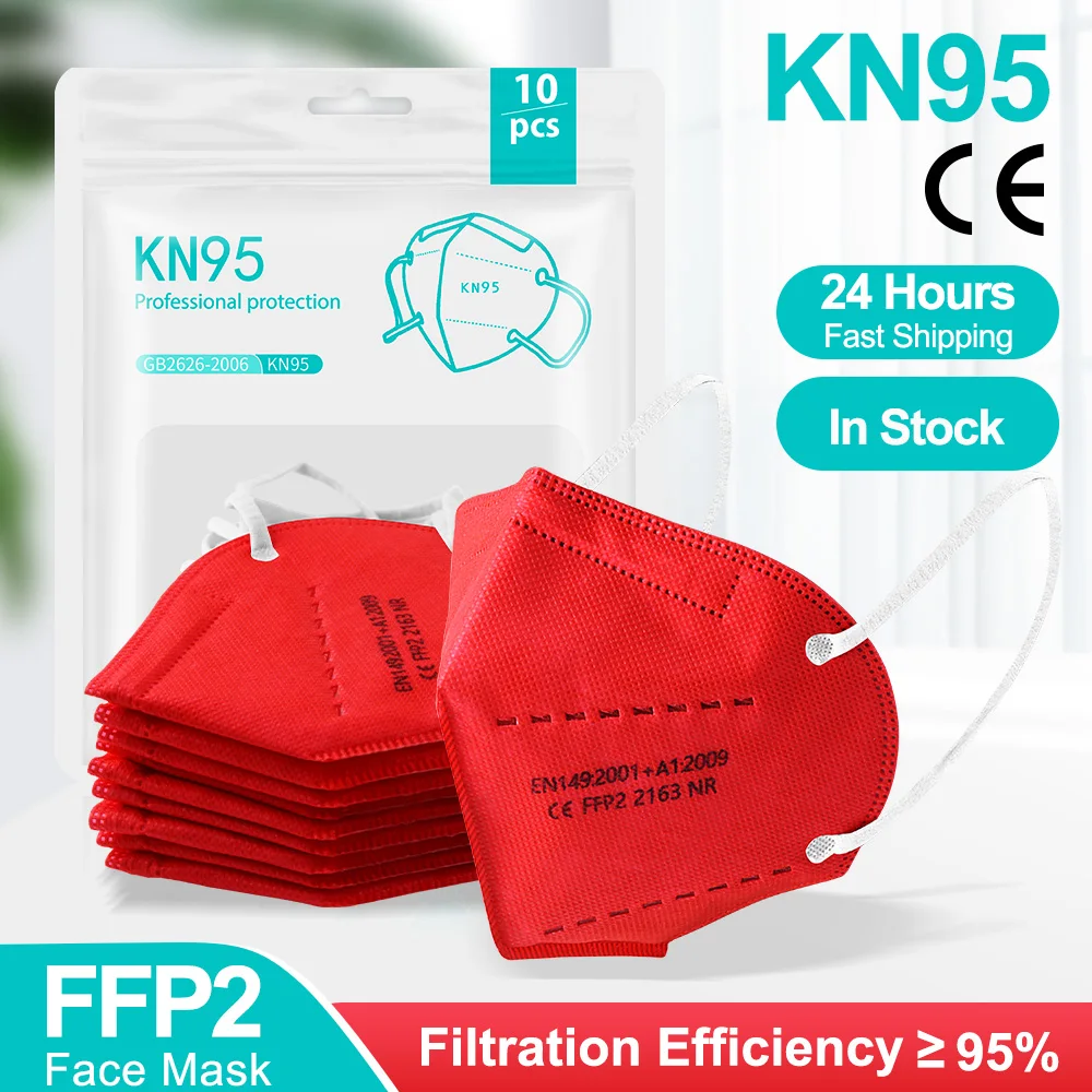 Masques FFP2 FFP3 disposés en éventail, modèle bleu et blanc, protection optimale contre les particules.