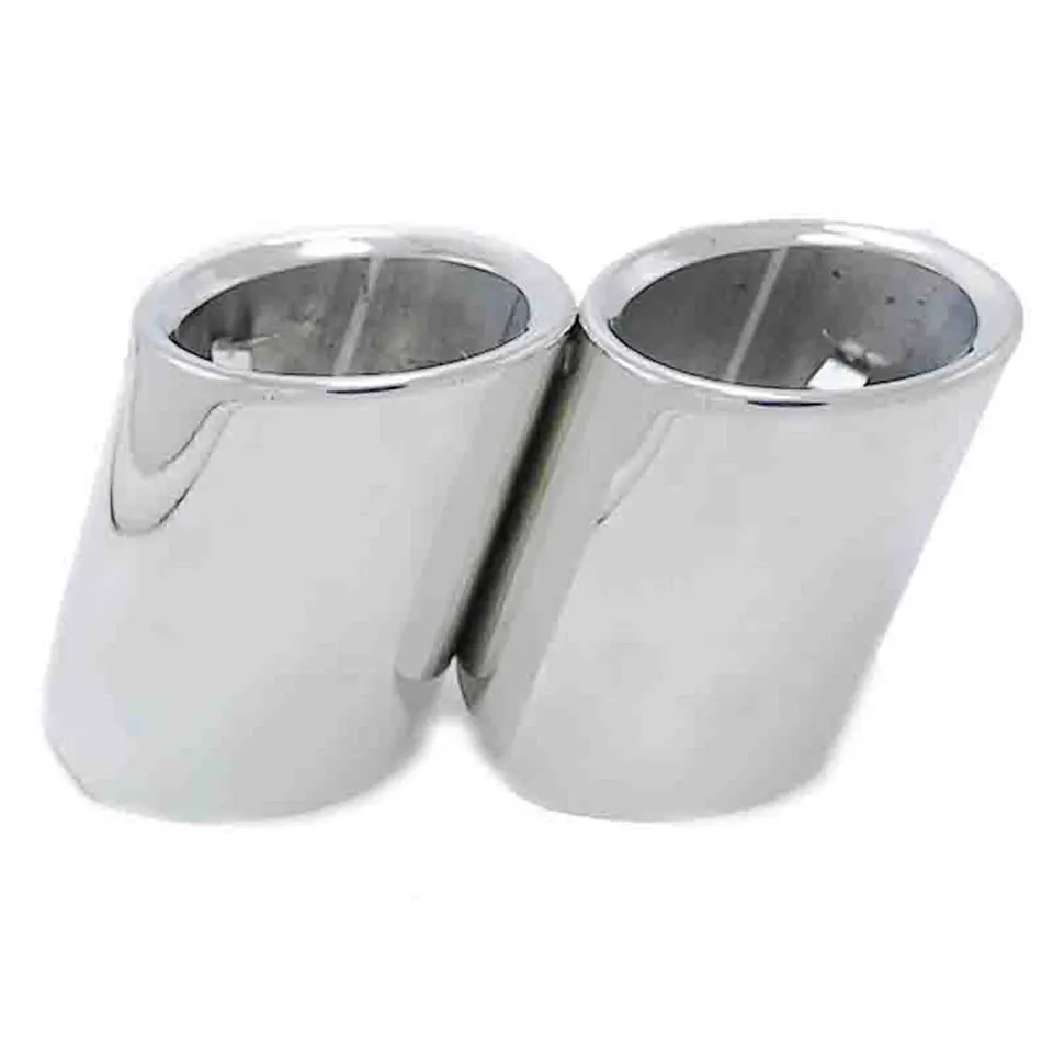 Car Exhaust Muffler Tip 2Pcs For BMW 5 Series 520i 525i 528i 530i 535d 535i F10 F11 F18 F07 GT E39 E60 E34 E61
