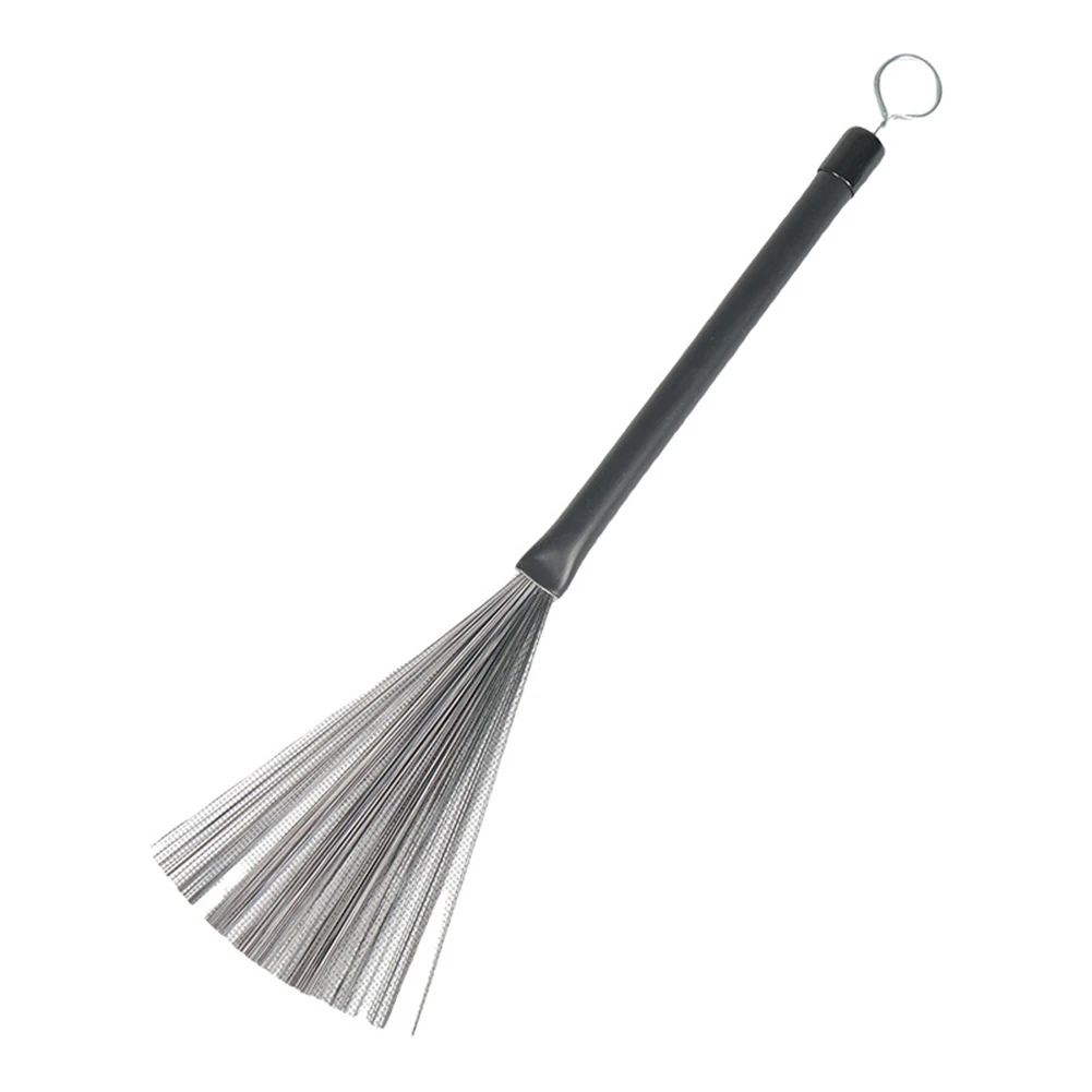 Drum Sticks Drum Percussion Accessories 1/2pcs Jazz Drum Brushes 33.5cm Retractable Steel Wire Brushes With Anti-slip Plastic Handle Percussion Drumsticks Accessories