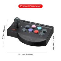 PXN 0082 Wired Game Joystick Arcade Console Street Fighter Controller Gaming Joystick for USB PS3/PS4/Switch/PC/Android TV /XBOX - Image 5