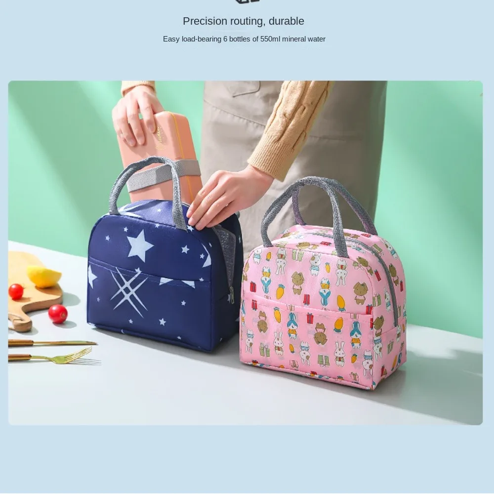 Lunch Bag lunch bag cooler bag Cartoon Cartoon Lunch Box Bag New Portable Large Capacity Cooler Lunch Bag Thermal