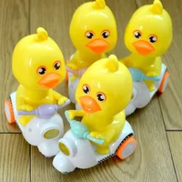 Cartoon Bicycle Clockwork Duck Toy Inertia Friction Car Press to Slide Pull Back Baby Toy Car Moveable Wind Up Toy for Kids Toys 1
