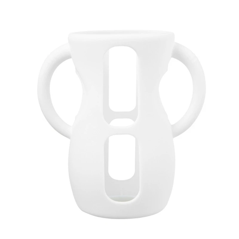 Silicone Bottle Sleeves for Avent Natural Glass Baby Bottles Food-Grade Bottle Sleeves with Grip Handle Protection Cover