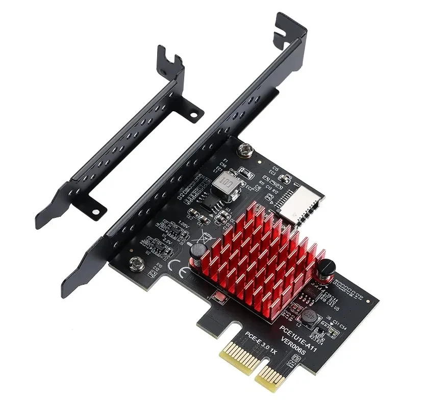 

NEW Add on Card PCI Express 3.0 X1 USB 3.2 TYPE-E Card PCIe Front Type-C Adapter Riser Type-E USB3.2 A-KEY 10Gbps Expansion Card