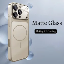 Premium Nano Matte Magnetic Case with Wireless Charging Compatibility - iPhone 16 Pro Max (Titanium Gray)